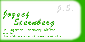 jozsef sternberg business card